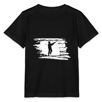 Vissers - Visser - Vissen - Stanley/Stella Kinder-T-shirt MINI CREATOR  - zwart - Voor - Mikhail (115cm)