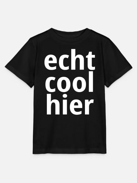 Echt cool hier - Stanley/Stella Kinder T-Shirt MINI CREATOR - Schwarz