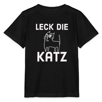 Leck die Katz - Stanley/Stella Kinder T-Shirt MINI CREATOR  - Schwarz - Vorne - Mikhail (115cm)