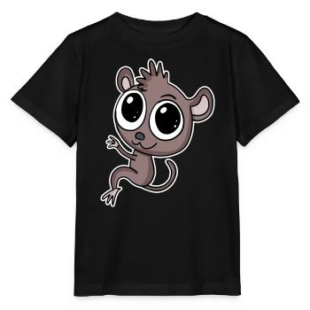 Koboldmaki Koboldmakis Primat - Stanley/Stella Kinder T-Shirt MINI CREATOR  - Schwarz - Vorne - Mikhail (115cm)