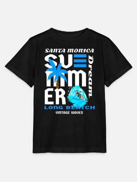 Santa Monica Strände - Stanley/Stella Kinder T-Shirt MINI CREATOR - Schwarz