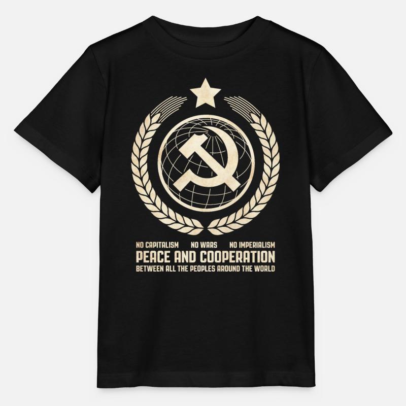 L’internationalisme communiste. - T-shirt bio MINI CREATOR Stanley/Stella Enfant - noir