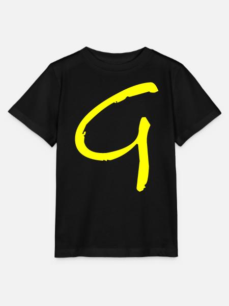Buchstabe G - Stanley/Stella Kinder T-Shirt MINI CREATOR  - Schwarz