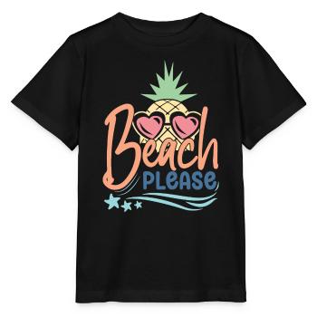 Strand bitte - Stanley/Stella Kinder T-Shirt MINI CREATOR  - Schwarz - Vorne - Mikhail (115cm)