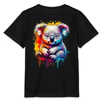 Koala - T-shirt bio MINI CREATOR Stanley/Stella Enfant - noir - Devant - Mikhail (115cm)