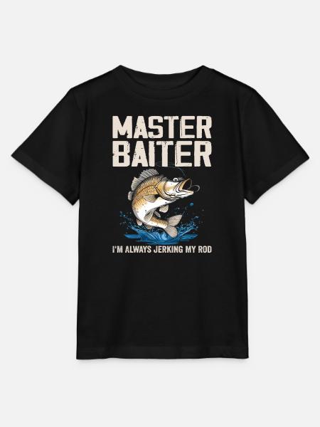 Master-Baiter I'm Always Jerking My Rod - Fisher - Stanley/Stella T-shirt MINI CREATOR til børn - sort