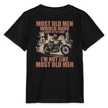 Motorräder Ich bin nicht wie die meisten alten Männer Motorrad - Stanley/Stella Kinder T-Shirt MINI CREATOR  - Schwarz - Vorne - Mikhail (115cm)
