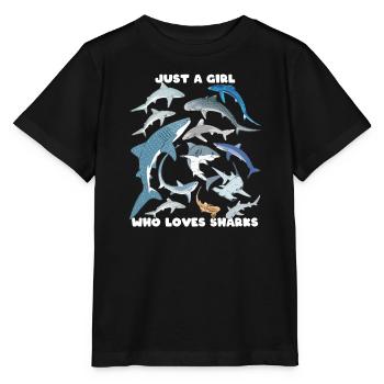 requin tigre requin bleu requin baleine espèce de requin - T-shirt bio MINI CREATOR Stanley/Stella Enfant - noir - Devant - Mikhail (115cm)