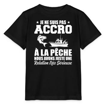 Ich bin nicht süchtig nach Angeln | Fischer Geschenk - Stanley/Stella Kinder T-Shirt MINI CREATOR  - Schwarz - Vorne - Mikhail (115cm)