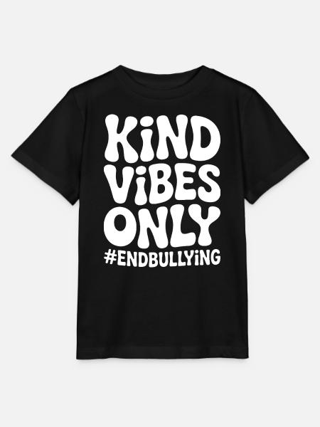 Nur freundliche Vibes: Mobbing beenden - Stanley/Stella Kinder T-Shirt MINI CREATOR - Schwarz