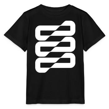 Bandes d’ondes de flux Résumé - T-shirt bio MINI CREATOR Stanley/Stella Enfant - noir - Devant - Mikhail (115cm)