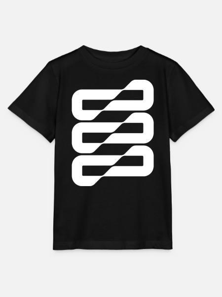 Flowwave-Stripes Abstract - Stanley/Stella Kinder T-Shirt MINI CREATOR - Schwarz