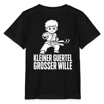 tKleiner Gürtel Großer Wille – Karate Kind - Stanley/Stella Kinder T-Shirt MINI CREATOR  - Schwarz - Vorne - Mikhail (115cm)