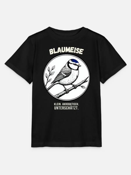 Blaumeise – Kleiner Vogel, großer Charakter - Stanley/Stella Kinder T-Shirt MINI CREATOR  - Schwarz