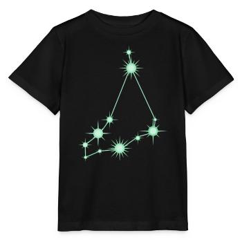 Steinbock-Stern Sternbild Tierkreiszeichen Grün - Stanley/Stella Kinder T-Shirt MINI CREATOR  - Schwarz - Vorne - Mikhail (115cm)