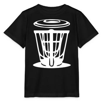 Discgolf Geschenkidee Spieler - Stanley/Stella Kinder T-Shirt MINI CREATOR  - Schwarz - Vorne - Mikhail (115cm)