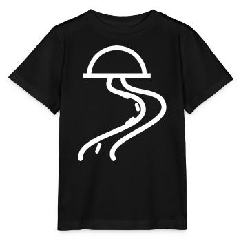 Abstrakte Bogen-Laternen-Linienkunst - Stanley/Stella Kinder T-Shirt MINI CREATOR  - Schwarz - Vorne - Mikhail (115cm)