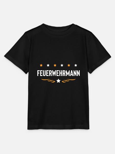 Feuerwehrmann Feuerwehr - Stanley/Stella Kinder T-Shirt MINI CREATOR  - Schwarz
