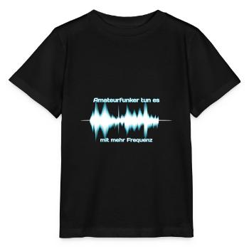 Amateurfunker tun es mit mehr Frequenz - Stanley/Stella Kinder T-Shirt MINI CREATOR  - Schwarz - Vorne - Mikhail (115cm)