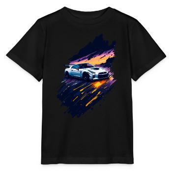 Sportwagen - Stanley/Stella Kinder T-Shirt MINI CREATOR  - Schwarz - Vorne - Mikhail (115cm)