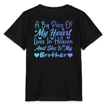 I miss My Brother In Heaven Tees For Boys Girl - T-shirt bio MINI CREATOR Stanley/Stella Enfant - noir - Devant - Mikhail (115cm)