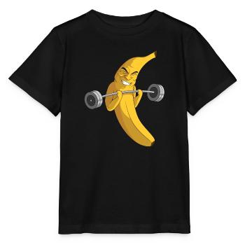 Fitnessstudio Muskeln Krafttraining bodybuilding - Stanley/Stella Kinder T-Shirt MINI CREATOR  - Schwarz - Vorne - Mikhail (115cm)