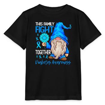 Diabetes awareness Diabetes type 1 - Stanley/Stella MINI CREATOR Kids’ T-Shirt - black - Front - Mikhail (115cm)