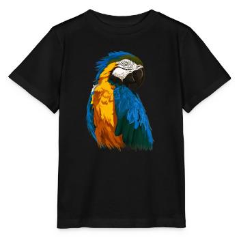 Perroquet ara Perroquets aras - T-shirt bio MINI CREATOR Stanley/Stella Enfant - noir - Devant - Mikhail (115cm)