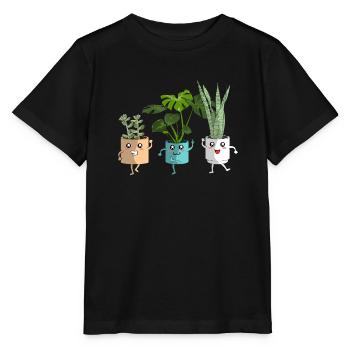 Plant Mama Plants Lady Plant Lovers - Stanley/Stella MINI CREATOR Kids’ T-Shirt - black - Front - Mikhail (115cm)