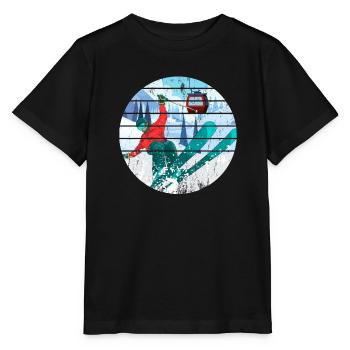 Domaine skiable ski skieurs d’hiver - T-shirt bio MINI CREATOR Stanley/Stella Enfant - noir - Devant - Mikhail (115cm)