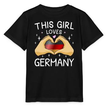 Allemagne Drapeau allemand Drapeau allemand Utilisé Regarder à la maison - T-shirt bio MINI CREATOR Stanley/Stella Enfant - noir - Devant - Mikhail (115cm)