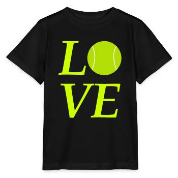 Love Tennis - Stanley/Stella Kinder T-Shirt MINI CREATOR  - Schwarz - Vorne - Mikhail (115cm)