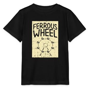 La grande roue de la chimie ! - Cadeau - T-shirt bio MINI CREATOR Stanley/Stella Enfant - noir - Devant - Mikhail (115cm)
