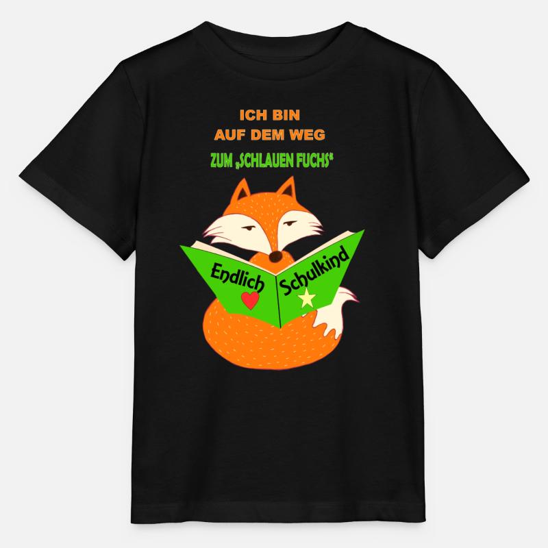 schulkind fuchs einschulung - Stanley/Stella Kinder T-Shirt MINI CREATOR - Schwarz