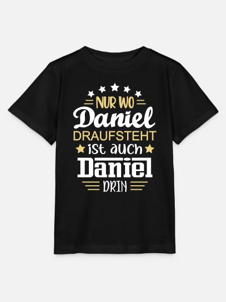 Daniel Name Geschenk Namenstag Geburtstag lustig - Stanley/Stella Kinder T-Shirt MINI CREATOR  - Schwarz
