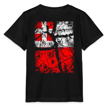 Utrecht Flag - Vintage with Krakel - Stanley/Stella MINI CREATOR Kids’ T-Shirt - black - Front - Mikhail (115cm)
