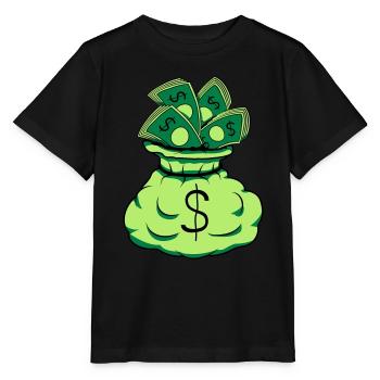Money Sack Notes - Stanley/Stella MINI CREATOR Kids’ T-Shirt - black - Front - Mikhail (115cm)