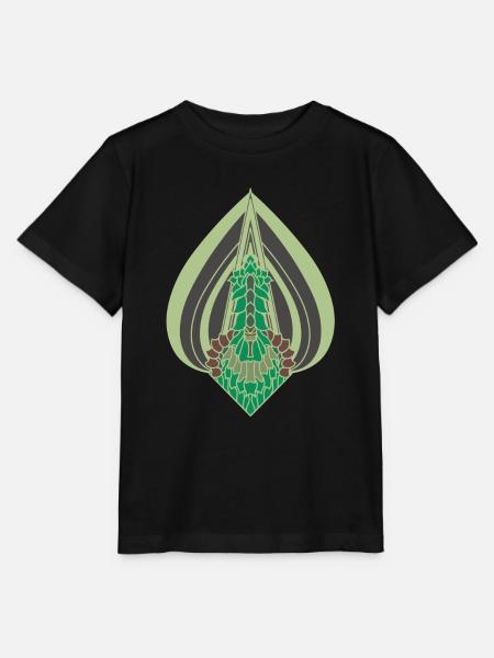 Grünes Blatt - Stanley/Stella Kinder T-Shirt MINI CREATOR  - Schwarz