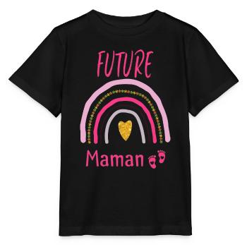future Maman - T-shirt bio MINI CREATOR Stanley/Stella Enfant - noir - Devant - Mikhail (115cm)