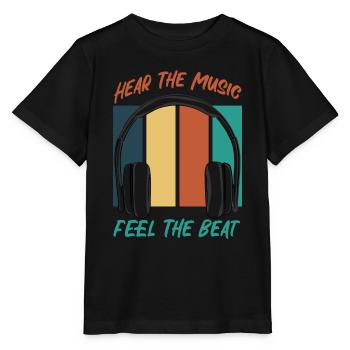 Hear The Music - Stanley/Stella MINI CREATOR Kids’ T-Shirt - black - Front - Mikhail (115cm)