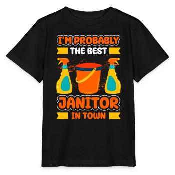 Handwerker Beruf Hausverwalter Reiniger - Stanley/Stella Kinder T-Shirt MINI CREATOR  - Schwarz - Vorne - Mikhail (115cm)