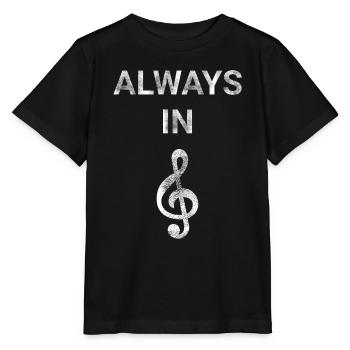 Always In Treble - Stanley/Stella MINI CREATOR Kids’ T-Shirt - black - Front - Mikhail (115cm)