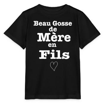 Beau Gosse de Mère en Fils - T-shirt bio MINI CREATOR Stanley/Stella Enfant - noir - Devant - Mikhail (115cm)