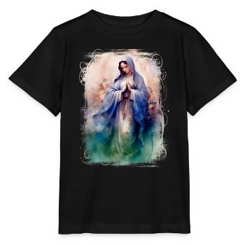 Heilige Maria Maria Madonna Mariana Jungfrau Maria Heilig - Stanley/Stella Kinder T-Shirt MINI CREATOR  - Schwarz - Vorne - Mikhail (115cm)
