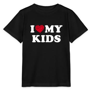 I Love My Kids - Stanley/Stella MINI CREATOR Kids’ T-Shirt - black - Front - Mikhail (115cm)