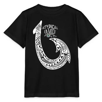 A.F.T Hameçon - T-shirt bio MINI CREATOR Stanley/Stella Enfant - noir - Devant - Mikhail (115cm)