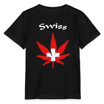 Swiss Schweiz - Stanley/Stella Kinder T-Shirt MINI CREATOR  - Schwarz - Vorne - Mikhail (115cm)