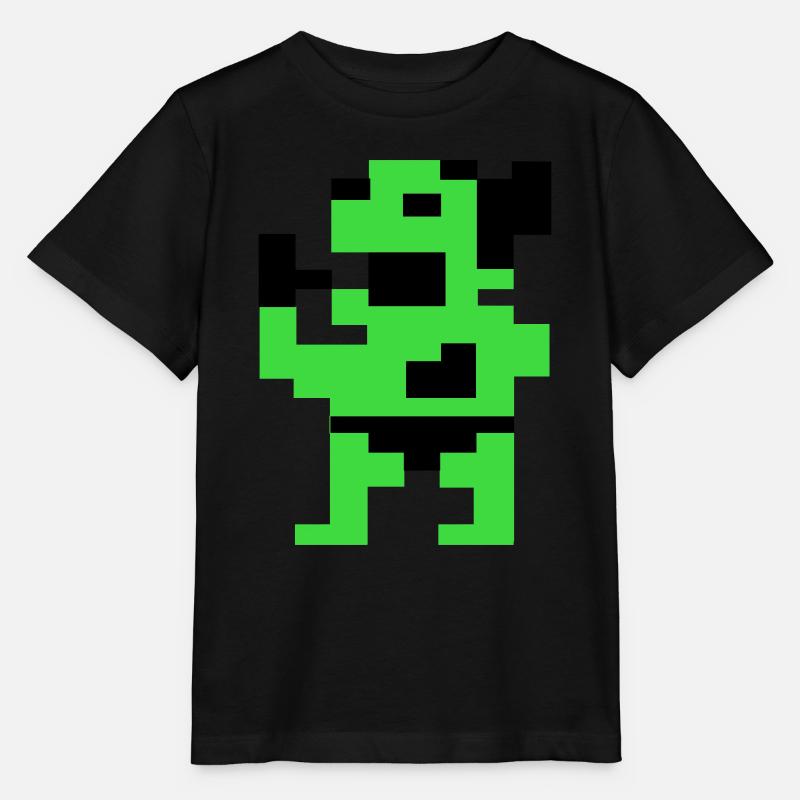 Le Gros Vert (Pix) - T-shirt bio MINI CREATOR Stanley/Stella Enfant - noir