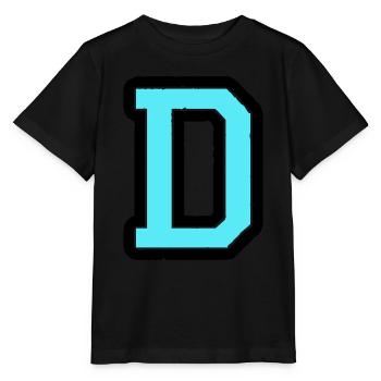 Lettre D - T-shirt bio MINI CREATOR Stanley/Stella Enfant - noir - Devant - Mikhail (115cm)