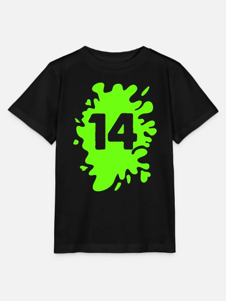 Klecks 14 - Stanley/Stella Kinder T-Shirt MINI CREATOR  - Schwarz